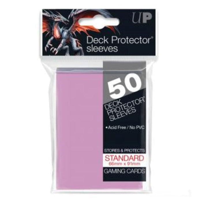 Card Protector Sleeves - Pink (66x91) (50)