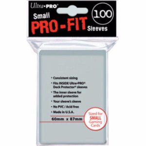 Ultra Pro Trading Card Games Card Protector Sleeves - Pro Fit Gloss Small (100)