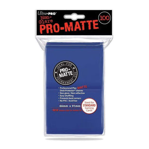 Ultra Pro Trading Card Games Card Protector Sleeves - Pro Matte Blue (100 Bag)