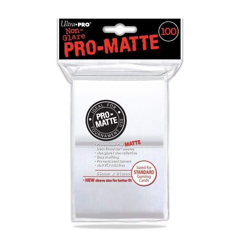 Ultra Pro Trading Card Games Card Protector Sleeves - Pro Matte White (100)