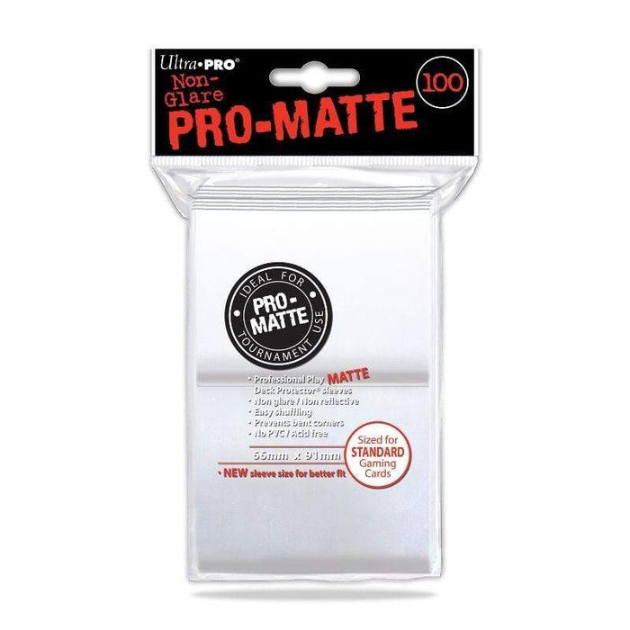 Card Protector Sleeves - Pro Matte White (100)