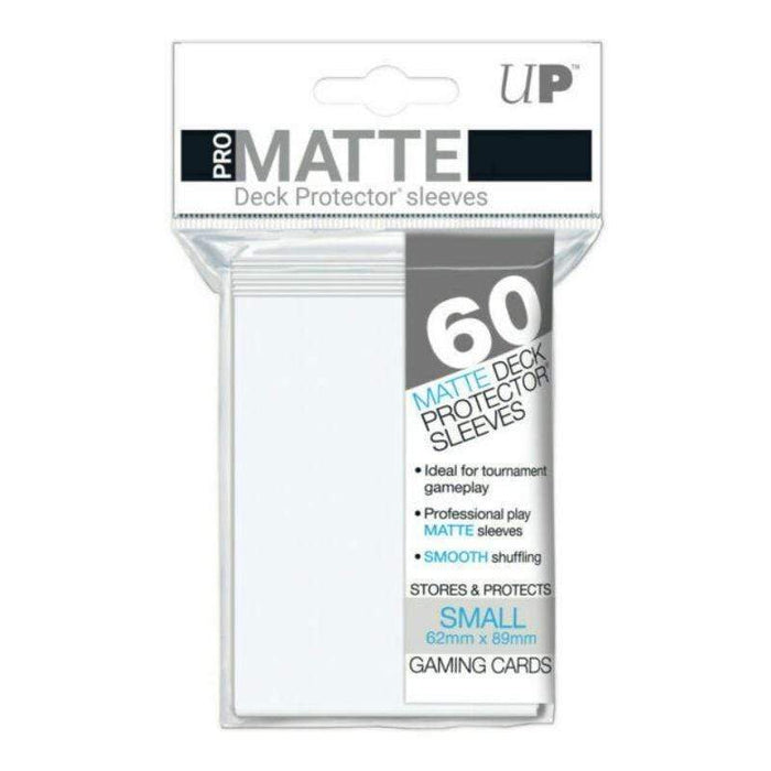 Card Protector Sleeves - Pro Matte White Small Sized (60)