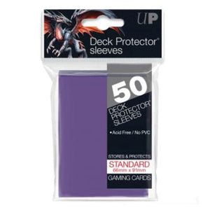 Ultra Pro Trading Card Games Card Protector Sleeves - Purple (66x91) (50)