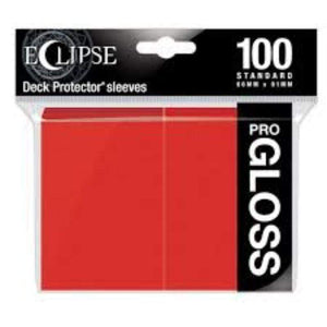 Ultra Pro Trading Card Games Card Protector Sleeves - Ultra Pro Eclipse Gloss - Apple Red (100)