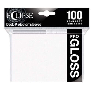 Ultra Pro Trading Card Games Card Protector Sleeves - Ultra Pro Eclipse Gloss Arctic White (100)