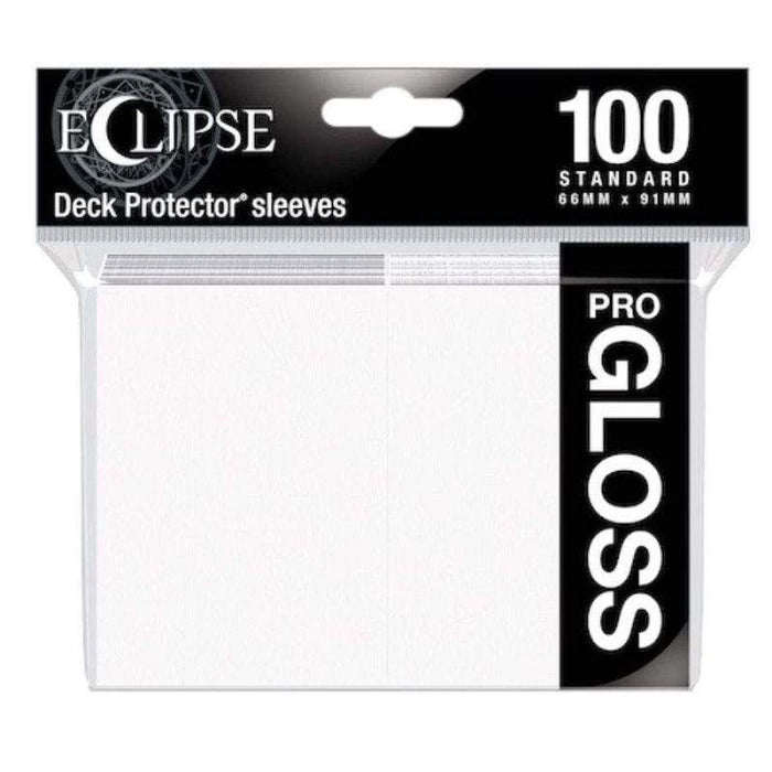 Card Protector Sleeves - Ultra Pro Eclipse Gloss Arctic White (100)