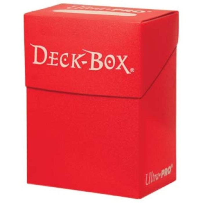 Deck Box - Solid Red (Holds 80)