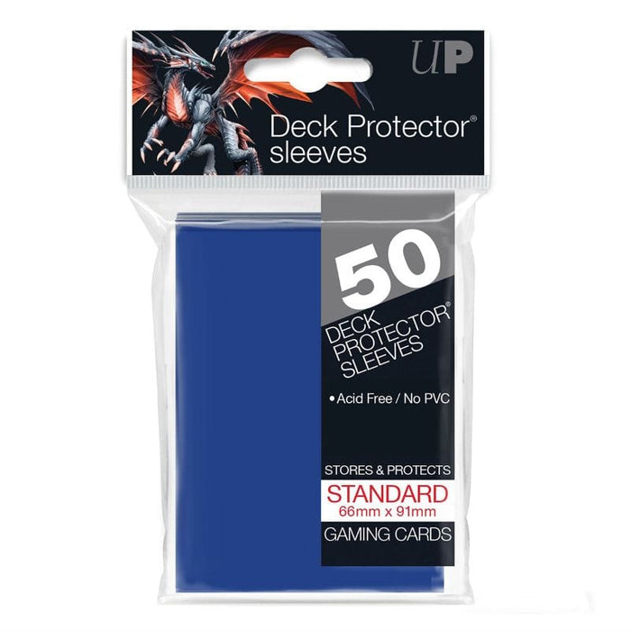 Deck Protector Pack - Blue Solid 50ct