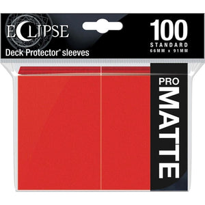Ultra Pro Trading Card Games Eclipse Matte Standard Sleeves - Apple Red (100)