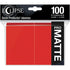 Ultra Pro Trading Card Games Eclipse Matte Standard Sleeves - Apple Red (100)