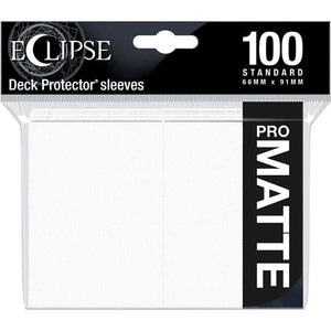 Ultra Pro Trading Card Games Eclipse Matte Standard Sleeves - Arctic White (100)
