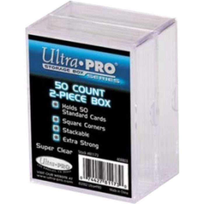 Plastic Storage Box - 2 Pack (Holds 50 Cards)