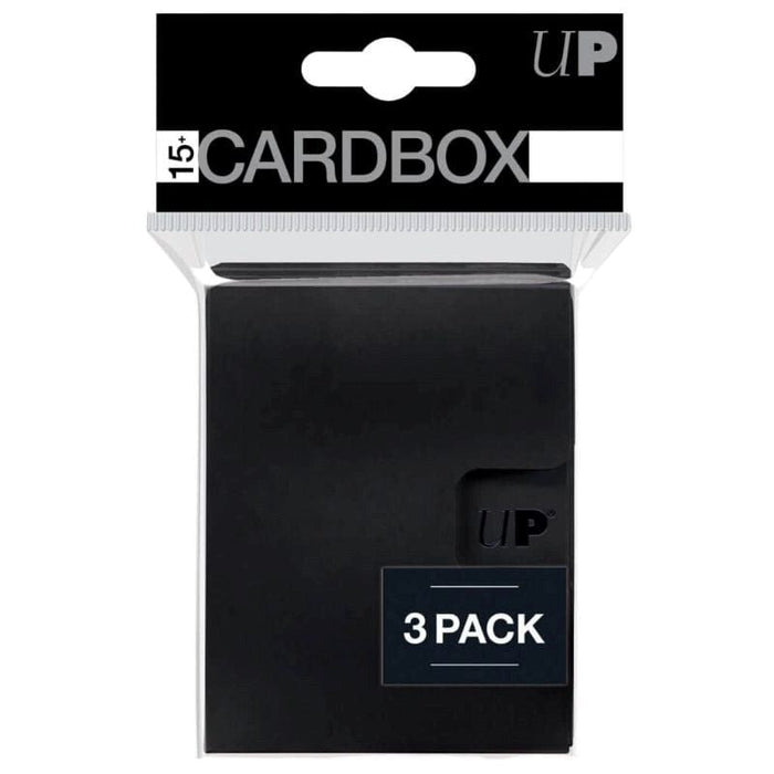ULTRA PRO PRO 15+ Card Box 3-pack - Black