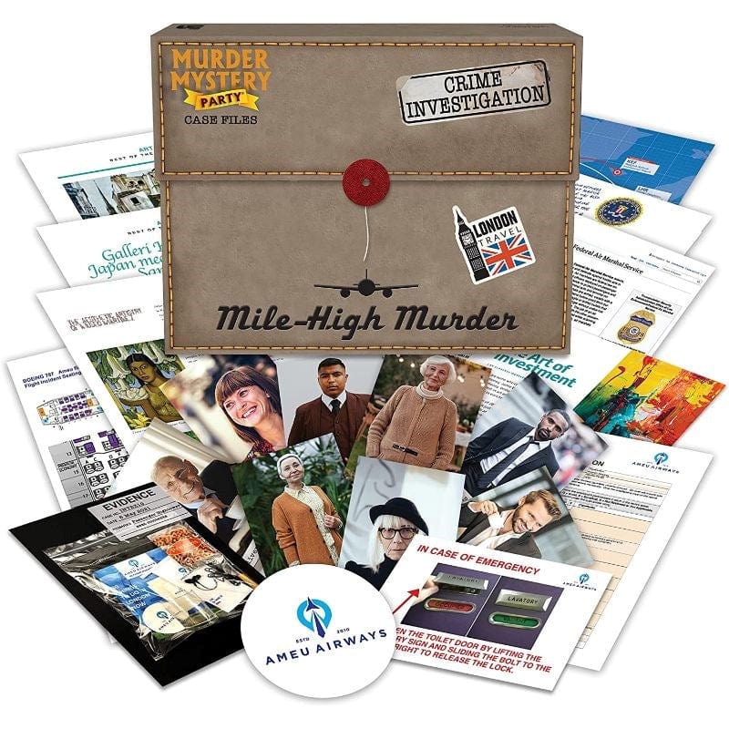 University Games Board & Card Games Murder Mystery Party Case File - Mile High Murder