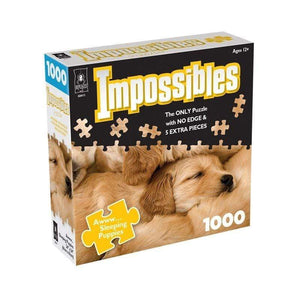 University Games Jigsaws Impossibles - Aww Sleeping Puppies (1000pc)