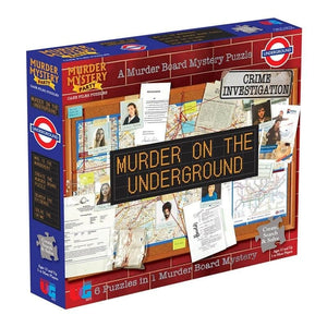 University Games Jigsaws Murder Mystery Party Case File - Murder on the Underground (1000pc) Puzzle