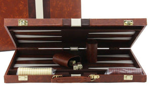 UNK Classic Games Backgammon - 15" Brown Tan