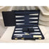 UNK Classic Games Backgammon - 18â Black Strip Textured