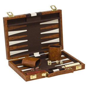 UNK Classic Games Backgammon - 18" Brown PVC