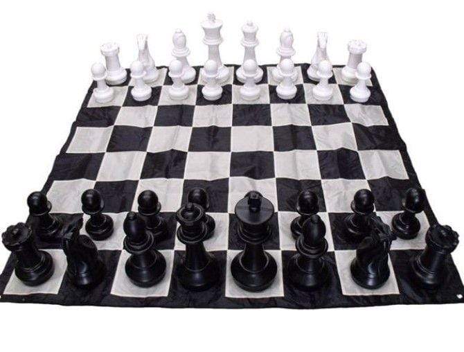 UNK Classic Games Chess Board - Giant Nylon Fabric Board 210cm