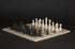 UNK Classic Games Chess Set - Marble 12" Cream/Black (Velvet Case)