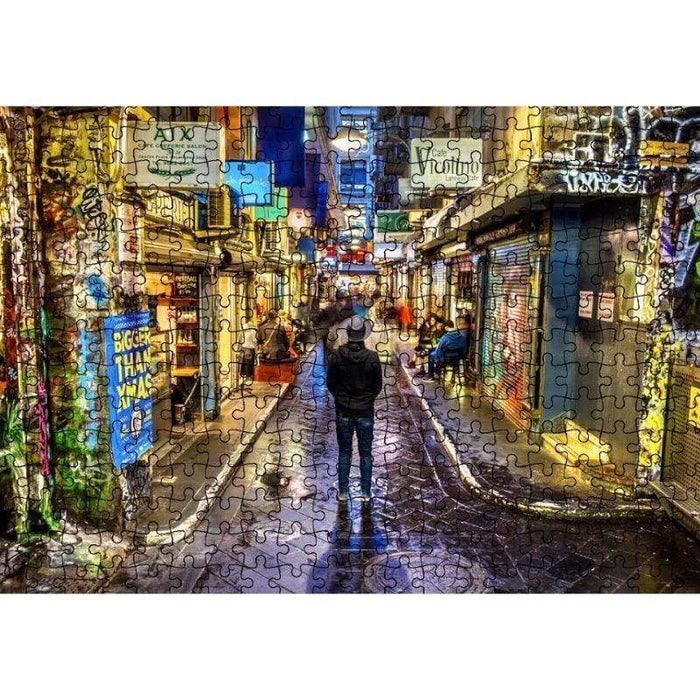 Humans of Melbourne Jigsaw Puzzle - Centre Place City Nights (1000pc)