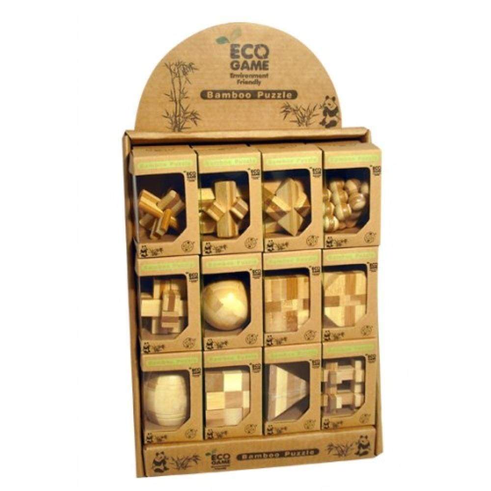 UNK Logic Puzzles Bamboo Puzzle Mini - Eco Game (Assorted)