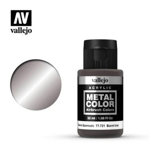 Vallejo Hobby Paint - Metal Color Burnt Iron 32ml (Vallejo)