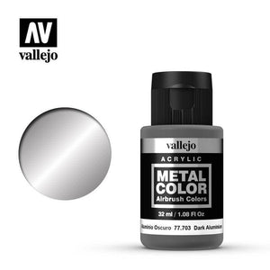 Vallejo Hobby Paint - Metal Color Dark Aluminium 32ml (Vallejo)