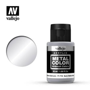 Vallejo Hobby Paint - Metal Semi Matt Aluminum 32ml (Vallejo)