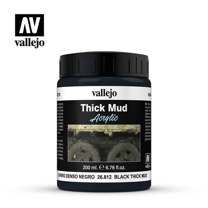Paint - Vallejo Diorama Effects - Black Thick Mud