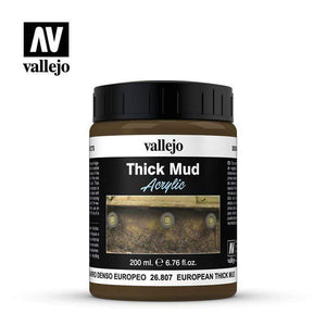 Vallejo Hobby Paint - Vallejo Diorama Effects - European Thick Mud