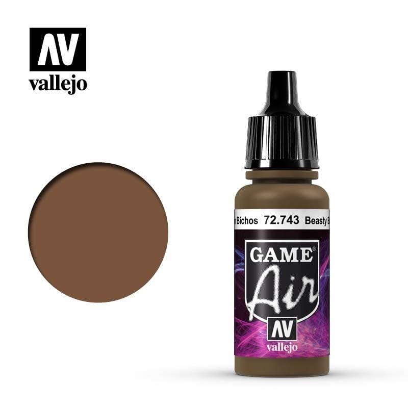 Vallejo Hobby Paint - Vallejo Game Air  - Beasty Brown