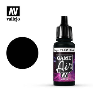 Vallejo Hobby Paint - Vallejo Game Air  - Black