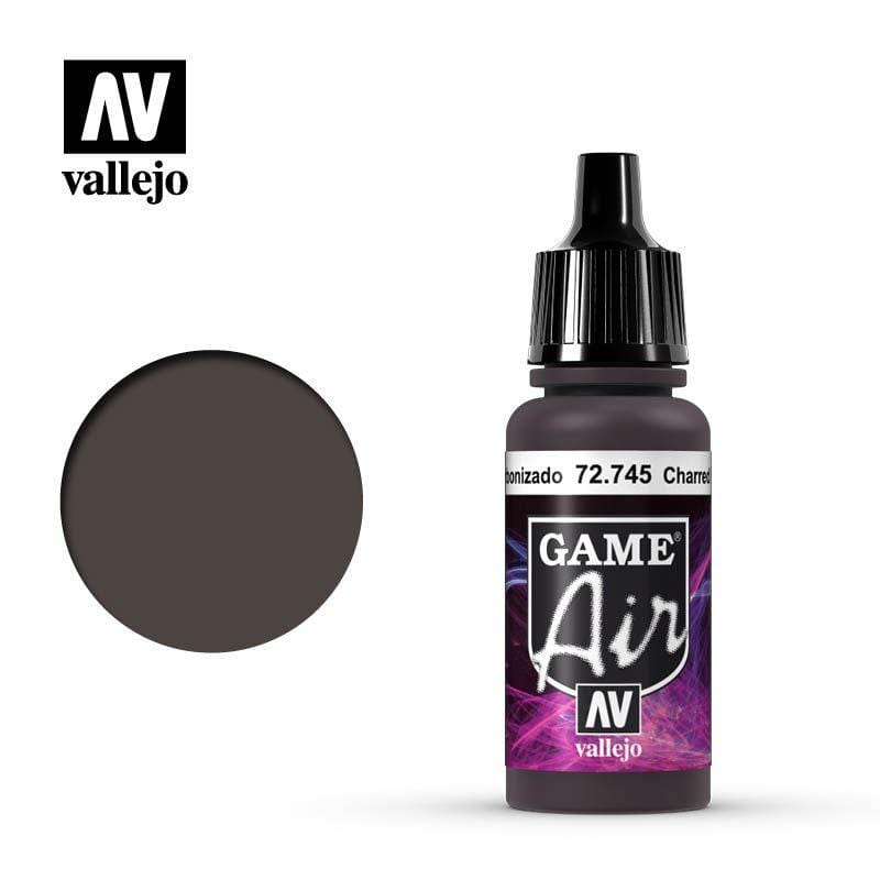 Vallejo Hobby Paint - Vallejo Game Air - Charred Brown