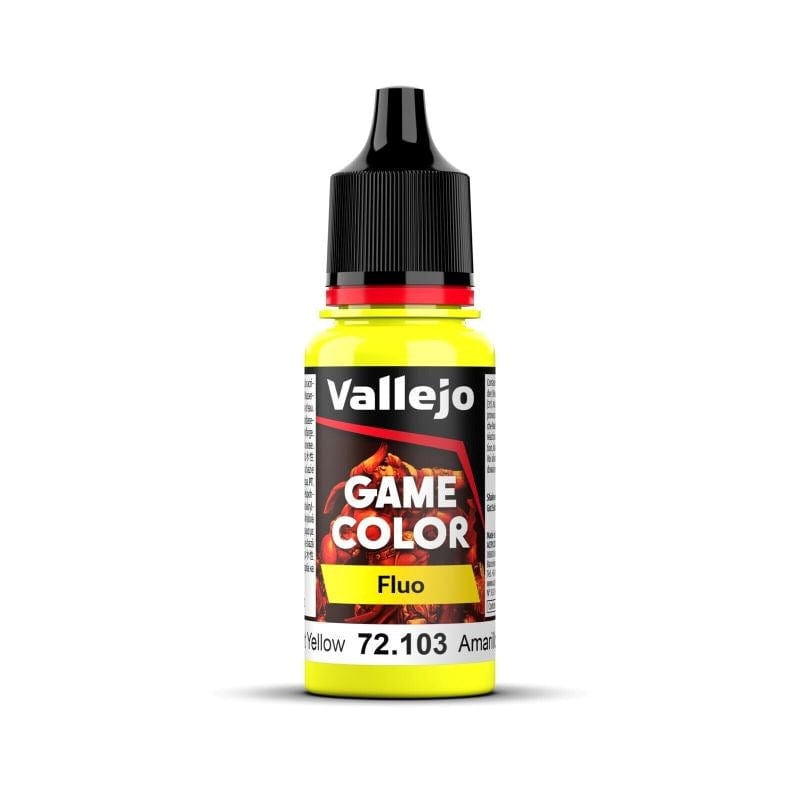 Vallejo Hobby Paint - Vallejo Game Color Fluo - Yellow V2