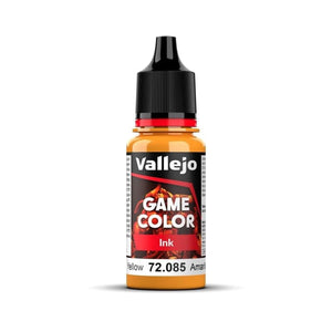 Vallejo Hobby Paint - Vallejo Game Color Ink - Yellow  V2