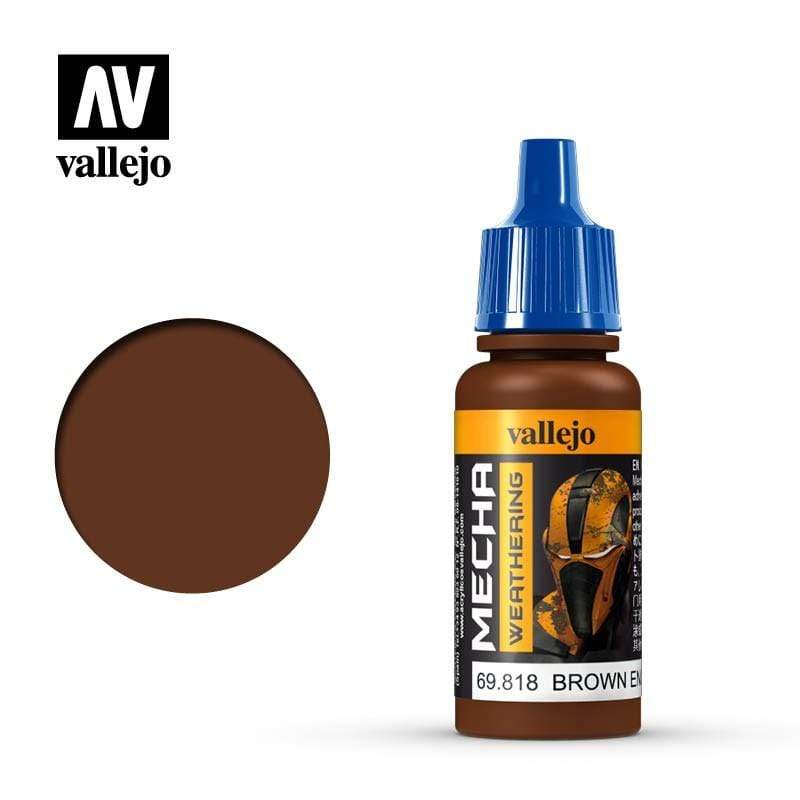 Vallejo Hobby Paint - Vallejo Mecha Colour - Brown Engine Soot (Matt)