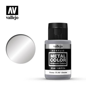 Vallejo Hobby Paint - Vallejo Metal Colour - Chrome 32ml