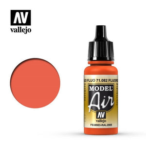 Vallejo Hobby Paint - Vallejo Model Air - Fluorescent Red
