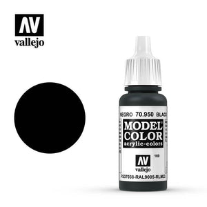 Vallejo Hobby Paint - Vallejo Model Colour - Black  #169