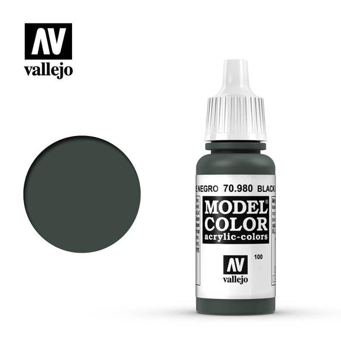 Paint - Vallejo Model Colour - Black Green #100