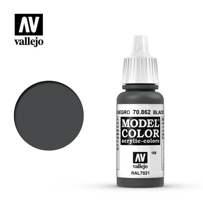 Paint - Vallejo Model Colour - Black Grey #168