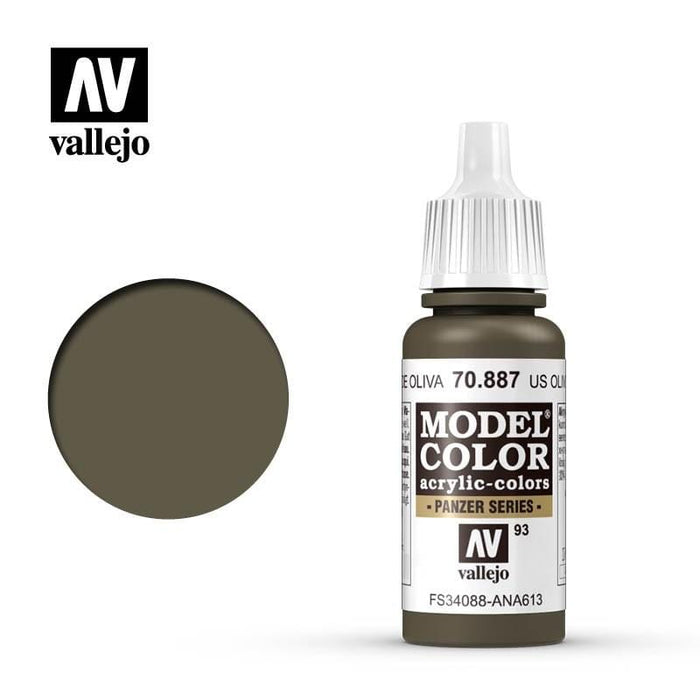 Paint - Vallejo Model Colour - US Olive Drab #093