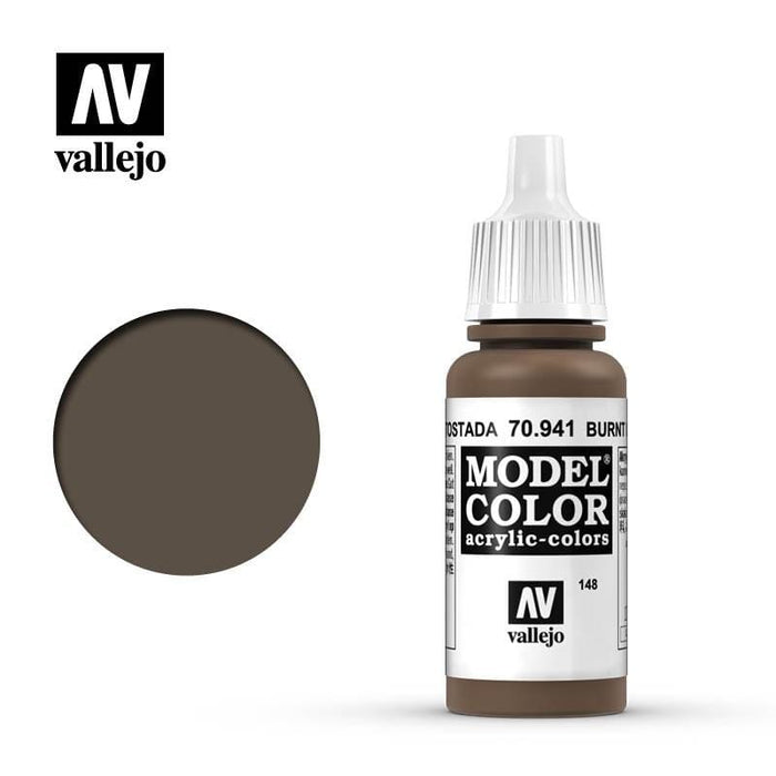 Paint - Vallejo Model Colour - Burnt Umber #148