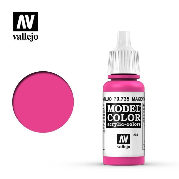 Paint - Vallejo Model Colour - Fluro Magenta  #208