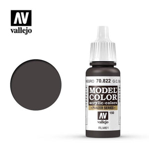 Vallejo Hobby Paint - Vallejo Model Colour - German Cam. Black Brown #150