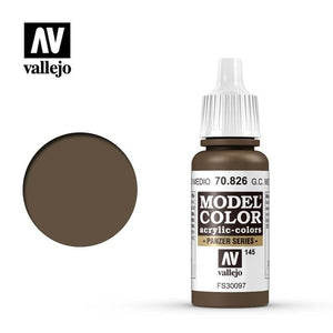 Vallejo Hobby Paint - Vallejo Model Colour - German Cam. Medium Brown #145