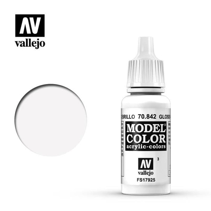 Paint - Vallejo Model Colour - Glossy White #003