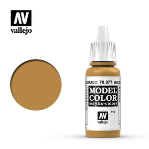 Vallejo Hobby Paint - Vallejo Model Colour - Gold Brown #126.